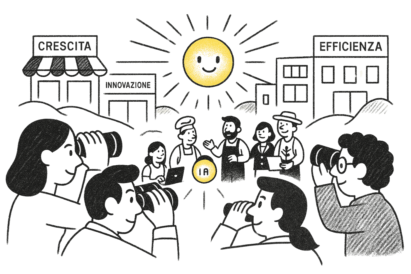 Image of happy customers